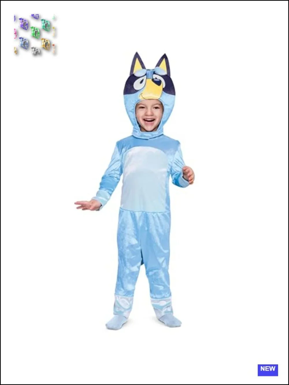 Official Bluey Costume for Kids Jumpsuit Headpiece Toddler Halloween Cosplay